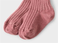 Lil Atelier rose brown strømpebukser bomuld